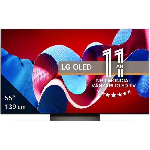 Reducere  RESIGILAT: Televizor LG OLED evo 55C41LA, 139 cm, Smart, 4K Ultra HD, 100 Hz, Clasa G (Model 2024)