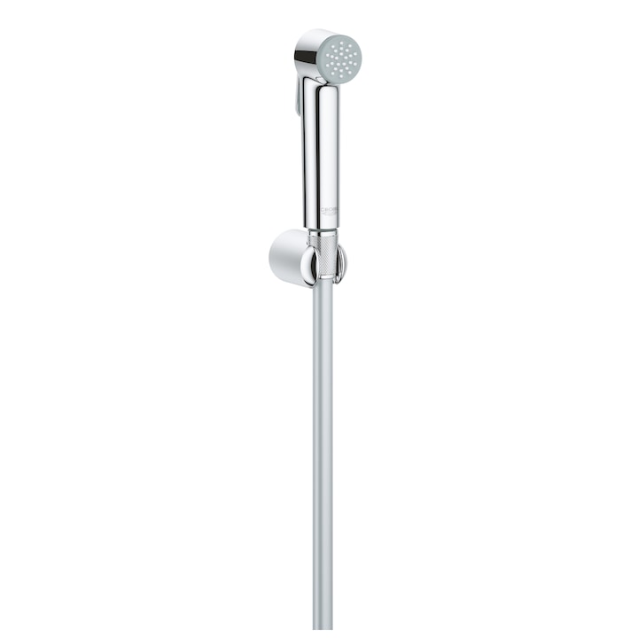 Reducere  RESIGILAT: Set dus igienic Grohe Tempesta-F Trigger 27513001, suport, furtun 1.25 m, anti-calcar, Crom