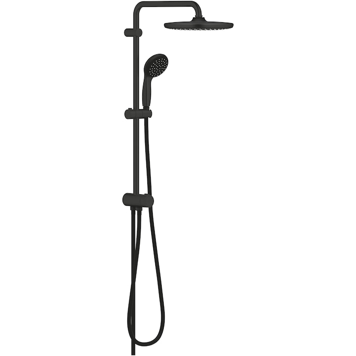 Reducere  RESIGILAT: Coloana de dus Grohe Vitalio Start 250 266802430, 1/2”, dus fix, 250 mm, 1 pulverizare, anti-calcar, mat, Negru