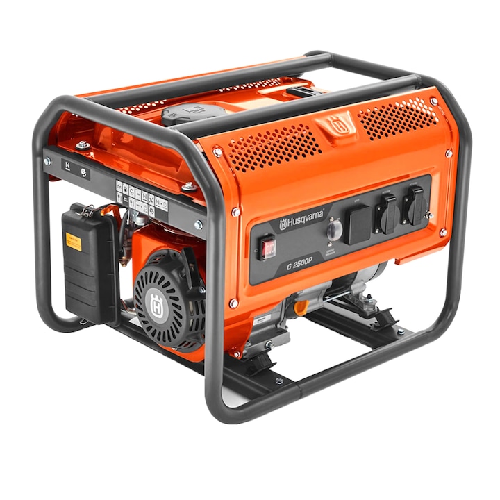 Reducere  RESIGILAT: Generator de curent Husqvarna G 2500P, putere maxima 2200 W, rezervor 15 l, 5.5 CP, 196 CC