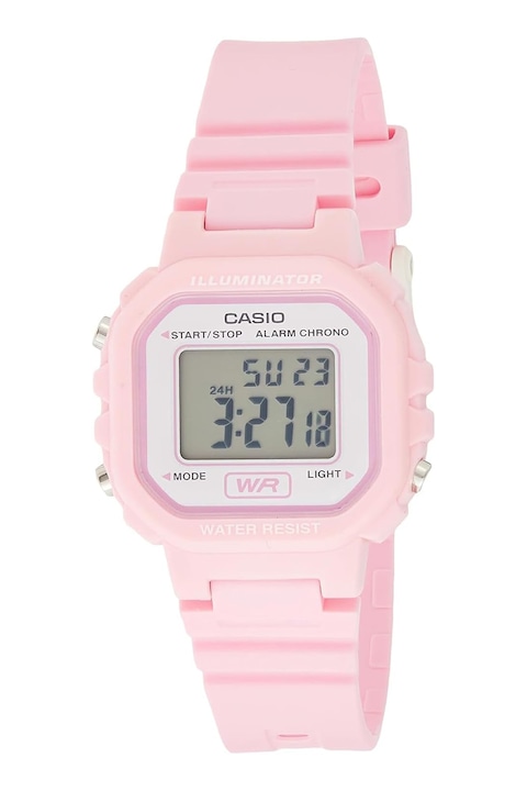 Reducere  RESIGILAT: Casio – Ceas digital cu functii multiple, Roz pastel