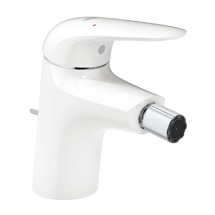 Reducere  RESIGILAT: Baterie bideu Grohe Eurostyle 23720LS3, 1/2”, monocomanda, marimea S, cartus ceramic, limitator debit/temperatura, aerator, kit evacuare inclus, Alb