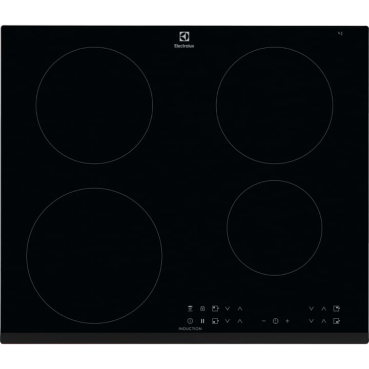 Reducere  RESIGILAT: Plita incorporabila Electrolux LIR60430, Inductie, 4 zone de gatit, Touch Control, Timer, 60 cm, Sticla neagra