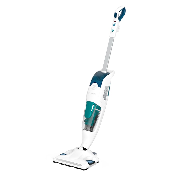 Reducere  RESIGILAT: Aparat de curatat cu abur Rowenta Clean & Steam Revolution Green RY7777WH, 1500W, cablu 7.5m, accesoriu covoare, filtru anticalcar, 20 pastile cu uleiuri esentiale, Alb/Verde