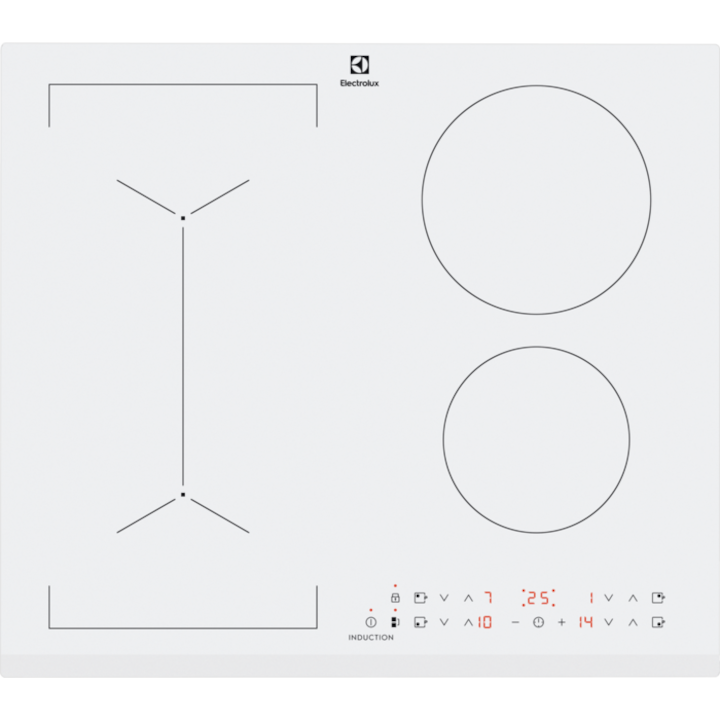 Reducere  RESIGILAT: Plita incorporabila, Electrolux, LIV63431BW, Inductie, 60 cm, Booster, TouchControl, Alb