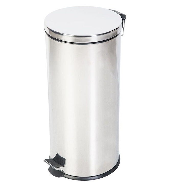 Reducere  RESIGILAT: Cos gunoi rotund cu pedala Casa Plastor Promo, inox, 30L