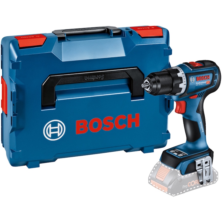 Reducere  RESIGILAT: Masina de gaurit si insurubat (bormasina) pe acumulator Bosch Professional GSR 18V-90 C, 18 V, 36/64 Nm, 2100 RPM, cutie L-Boxx