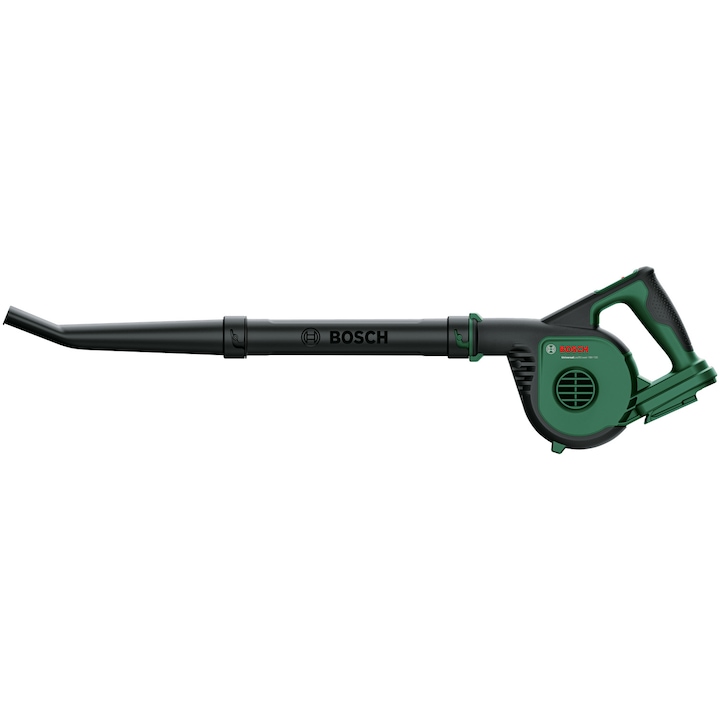 Reducere  RESIGILAT: Suflanta pentru frunze pe acumulator Bosch UniversalLeafBlower 18V-130, 18 V, 185-245 km/h flux aer, fara acumulator si incarcator in setul de livrare