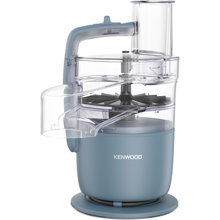 Reducere  RESIGILAT: Robot de bucatarie compact KENWOOD MultiPro Go FDP22.130GY, 650W, vas 1.3L, 2 trepte viteza, gri