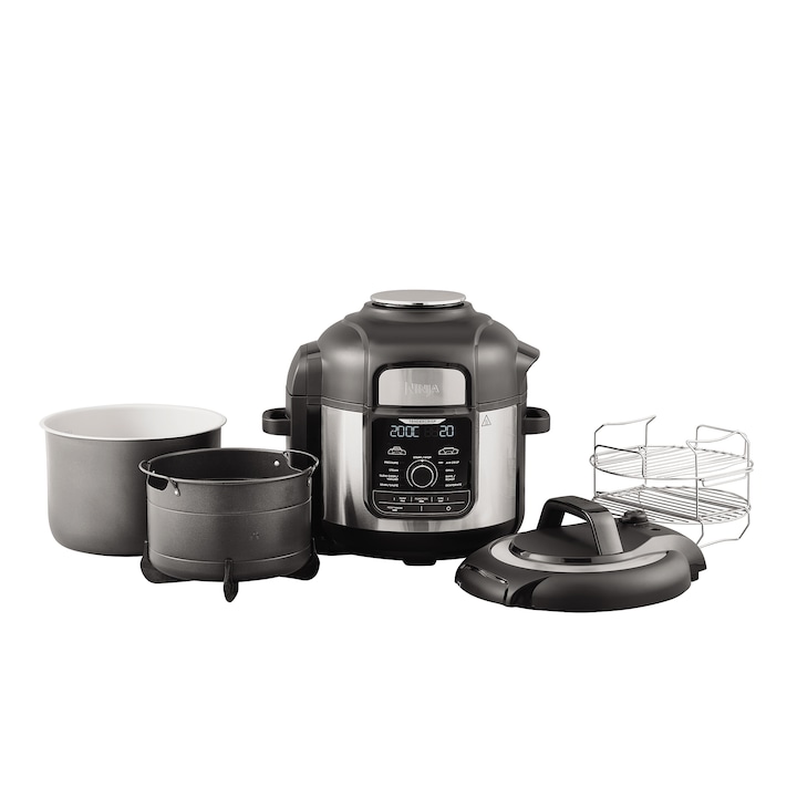 Reducere  RESIGILAT: Multicooker Ninja OP500EU, 1460W, 7.5L, functie Slow Cook, 9 moduri de gatire, Negru