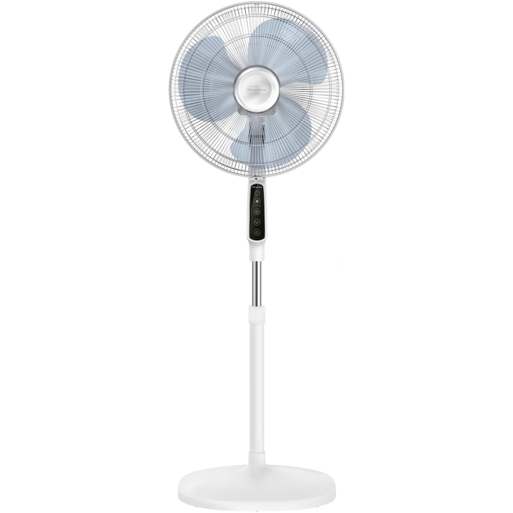 Reducere  RESIGILAT: Ventilator cu picior Rowenta Essential+ VU4440F0, functie AUTO OFF, telecomanda, inaltime ajustabila 1.3m, ecran LED, Alb