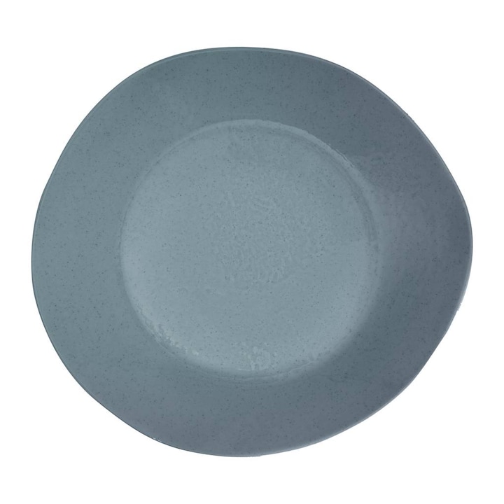 Reducere  RESIGILAT: Set 6 farfurii plate Ambition Organic, portelan, 30 cm, albastre