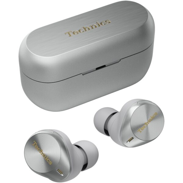 Reducere  RESIGILAT: Casti In-Ear Technics EAH-AZ80E-S, True Wireless, Hybrid Noise Cancelling, Multipoint, Alexa built-in, JustMyVoice, Driver 10 mm, Argintiu