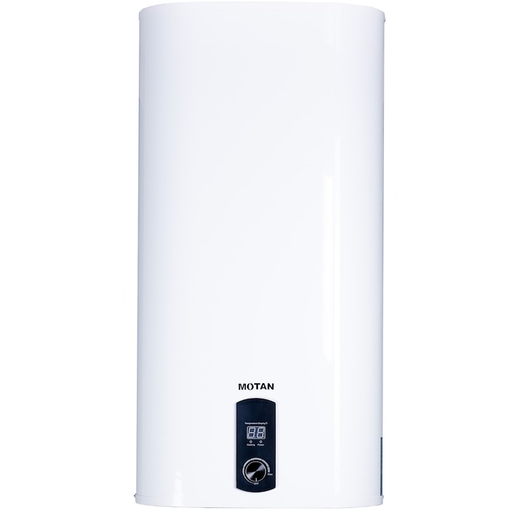 Reducere  RESIGILAT: Boiler electric Motan BE80L2KW-S, Slim, 2000W, 72 l, ecran LCD, montare verticala/orizontala, protectie supratemperatura/suprapresiune, Clasa energetica B