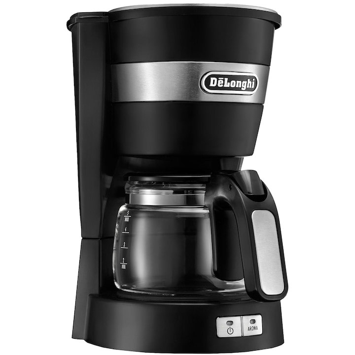 Reducere  RESIGILAT: Cafetiera De’Longhi ICM 14.011.BK, 600W, 0.65 l, 5 cesti, Negru