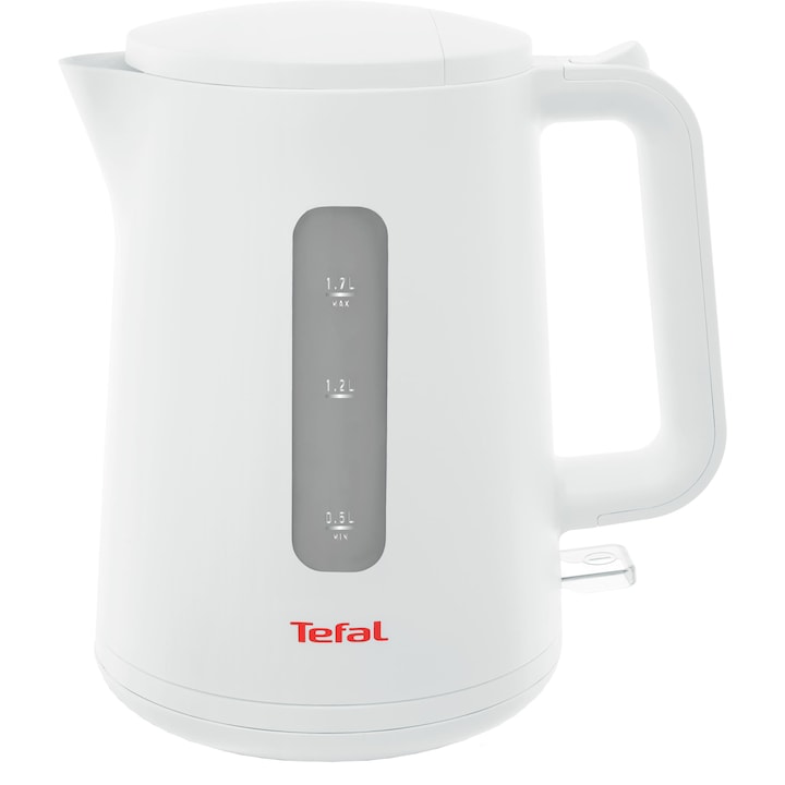 Reducere  RESIGILAT: Fierbator Tefal Element KO200130, 2400W, capacitate 1.7L, indicator pentru nivelul apei, filtru anticalcar, baza rotativa, alb