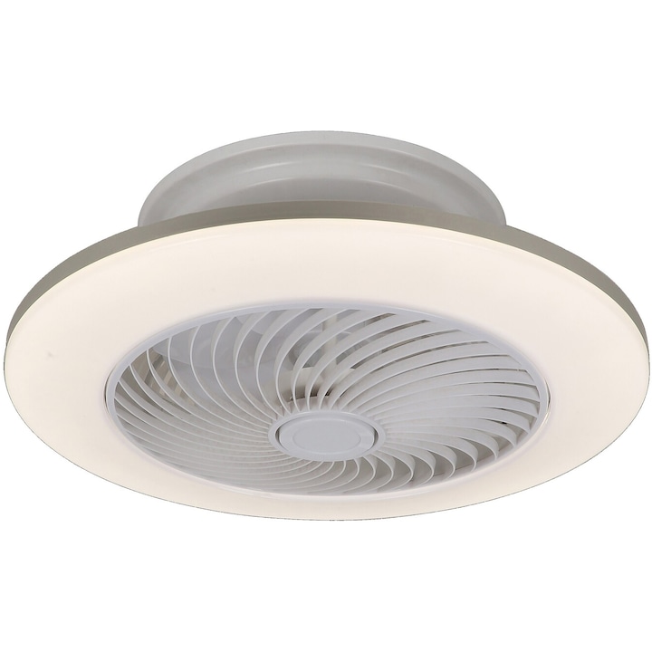 Reducere  RESIGILAT: Plafoniera LED integrat cu ventilator Rabalux Dalfon, telecomanda, temporizator, 36W, 2100 lm, 55 cm, clasa energetica G