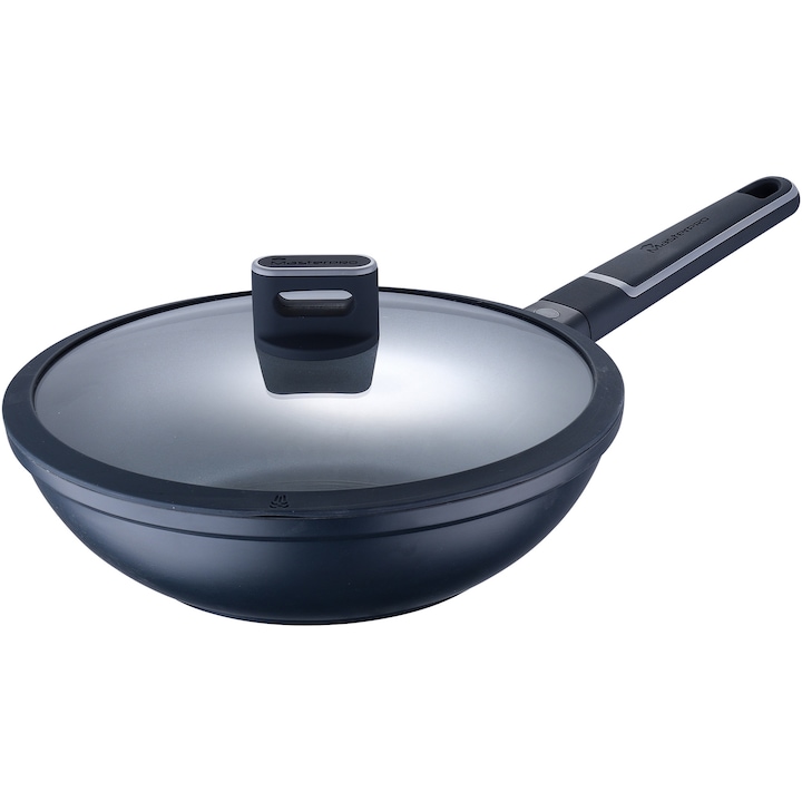 Reducere  RESIGILAT: Tigaie wok Masterpro Indigo, aluminiu turnat, 28cm