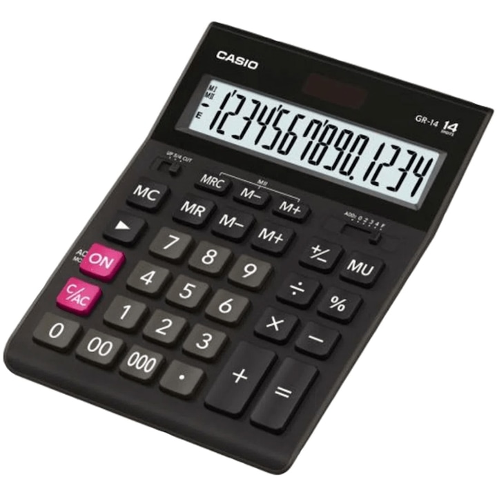 Reducere  RESIGILAT: Calculator de birou 14 digits Casio GR-14-W-EP negru