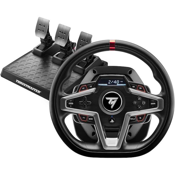 Reducere  RESIGILAT: Volan Thrustmaster T248-P pentru PlayStation 5, PlayStation 4, PC