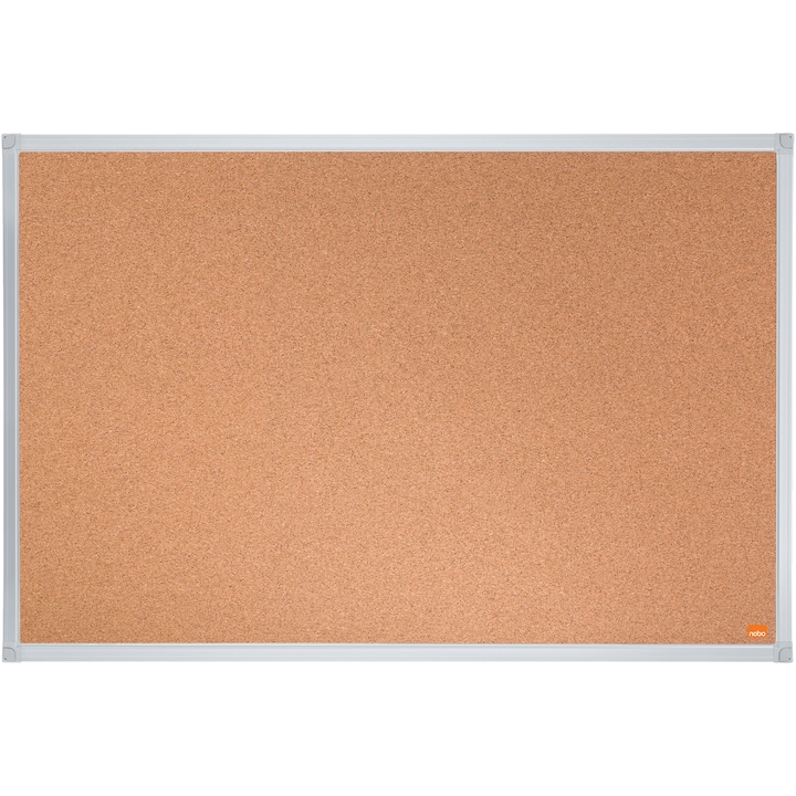 Reducere  RESIGILAT: Panou NOBO Essentials, pluta, 90×60 cm, rama aluminiu, natur