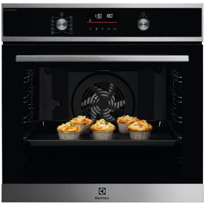 Reducere  RESIGILAT: Cuptor incorporabil Electrolux EOD6P66X, Electric, 72 l, Autocuratare pirolitica, SteamBake, Grill, Timer cu display electronic, Clasa A+, Inox antiamprenta