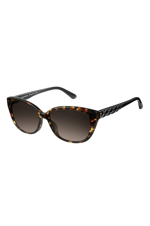 Reducere  RESIGILAT: Juicy Couture – Ochelari de soare cat-eye, Negru/Maro, 54-16-140 Standard