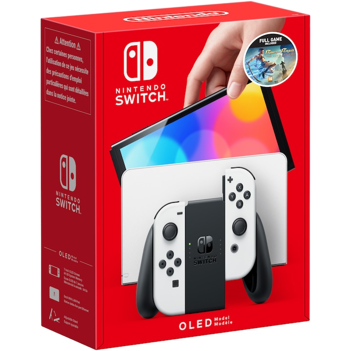 Reducere  RESIGILAT: Consola Nintendo Switch OLED, White + Joc Prince of Persia: The Lost Crown