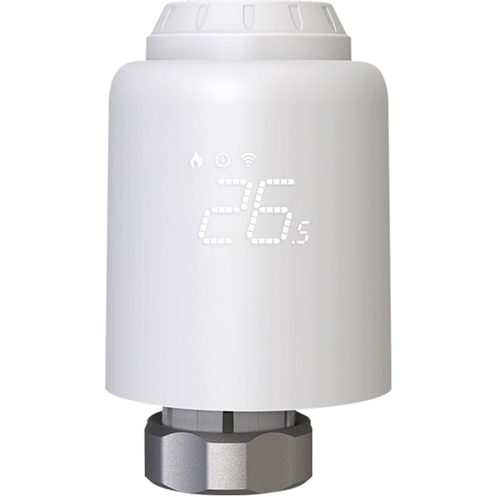 Reducere  RESIGILAT: Cap termostatic WiFi Tellur Smart, RVSH1, LED, Alb