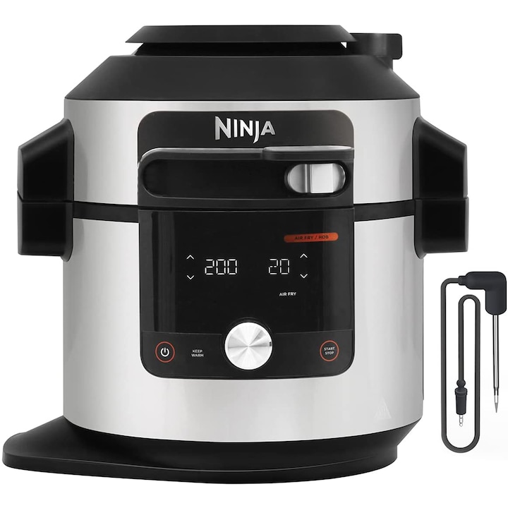 Reducere  RESIGILAT: Multicooker 14 in 1 Ninja OL750EU, 1760 W, 7.5 l, 14 programe, Negru argintiu