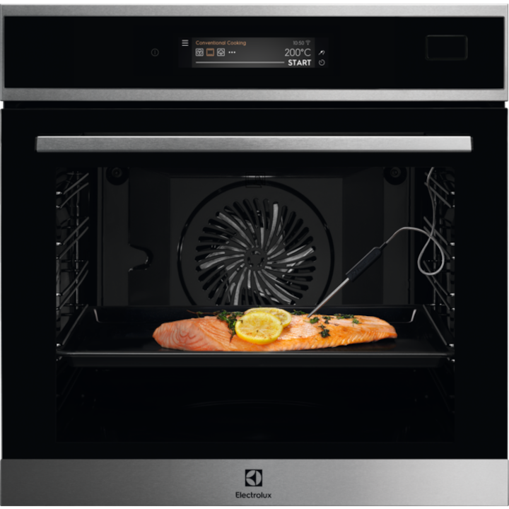 Reducere  RESIGILAT: Cuptor incorporabil Electrolux EOB9S31WX, Electric, SenseCook, Conectivitate WiFi, Display TFT, Control touch, 70 l, Clasa A++, Negru