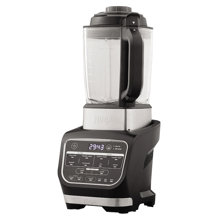 Reducere  RESIGILAT: Blender & Soup maker Ninja HB150EU, 1000W, 1.7L, 10 Programe cu tehnologia Auto IQ, Negru/ gri