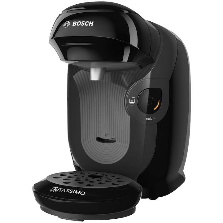 Reducere  RESIGILAT: Espressor Bosch Tassimo Style TAS1102, 1400w, 3.3 bar, 0.7l, autocuratare si decalcifiere, capsule, negru