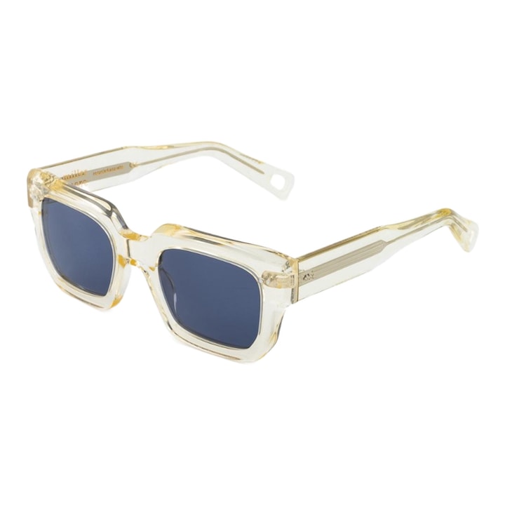 Reducere  RESIGILAT: Miller & Marc – Ochelari de soare unisex cu aspect masiv, Transparent, Galben