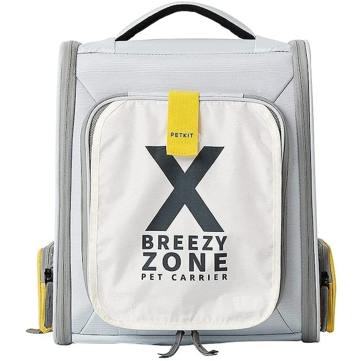 Reducere  RESIGILAT: Rucsac pentru transport pisici Petkit Breezy X Zone, Pliabil, Gri