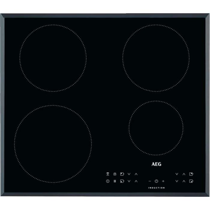 Reducere  RESIGILAT: Plita incorporabila AEG IKB64301FB, Inductie, Hob2Hood, 60 cm, Control Optiheat, 4 zone de gatit, Negru