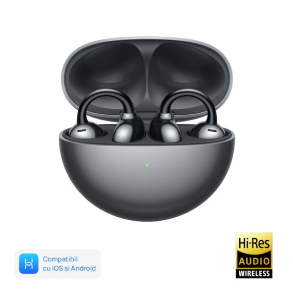 Reducere  RESIGILAT: Casti audio Open-Ear Huawei FreeClip, Wireless, Bluetooth, Black