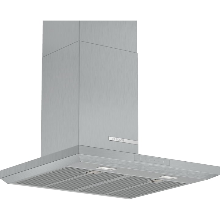 Reducere  RESIGILAT: Hota incorporabila decorativa Bosch DWB67LM50, Putere de absorbtie 646 mc/h, TouchControl, Motor EcoSilence Drive, Iluminare LED, Clasa A, 60 cm, Inox