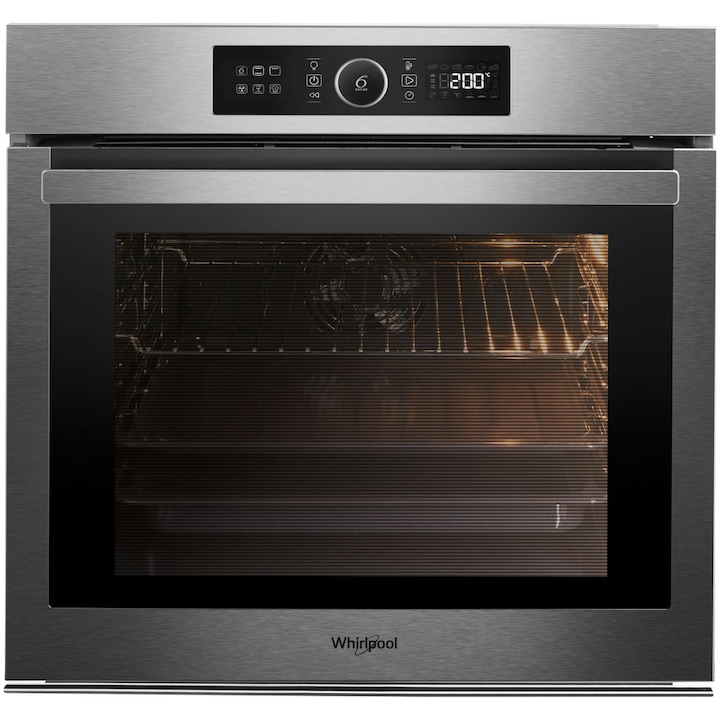 Reducere  RESIGILAT: Cuptor incorporabil Whirlpool AKZ9 6270 IX, Electric, 73 l, Multifunctional, Autocuratare pirolitica, Grill, Clasa A+, Inox