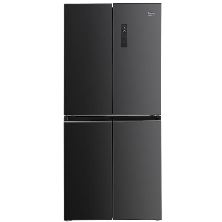 Reducere  RESIGILAT: Side by Side Beko GNO4031GS, 401 l, NeoFrost Dual Cooling, Compresor Prosmart Inverter, Display touch, Clasa E, H 180 cm, Antracit