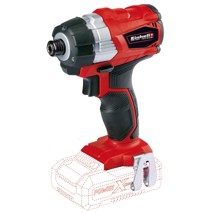 Reducere  RESIGILAT: Surubelnita fara fir cu impact Einhell Power X-Change TE-CI 18 Li Brushless Solo, 18 V, 180 Nm, nu include acumulator