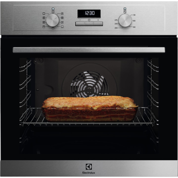 Reducere  RESIGILAT: Cuptor incorporabil Electrolux EOF3C00X, Electric, 72 l, Autocuratare catalitica, Grill, MultiLevel Cooking, Even Cooking, Clasa A, Inox