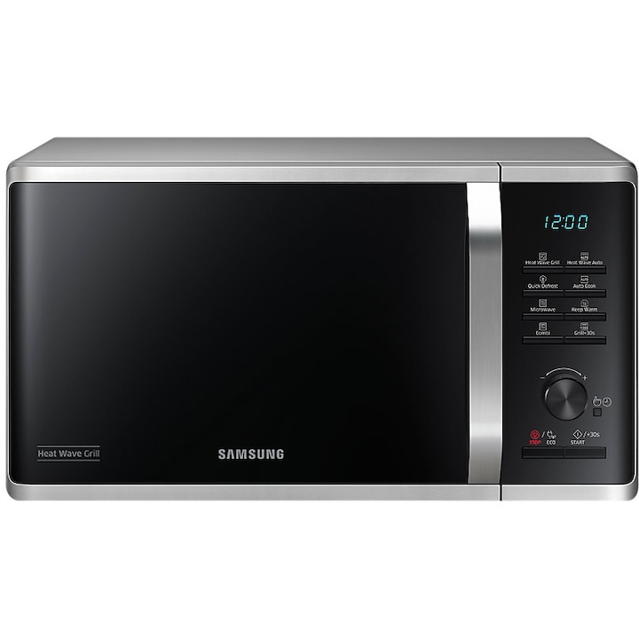 Reducere  RESIGILAT: Cuptor cu microunde Samsung MG23K3575AS/OL, 23l, 800W, Grill, Argintiu