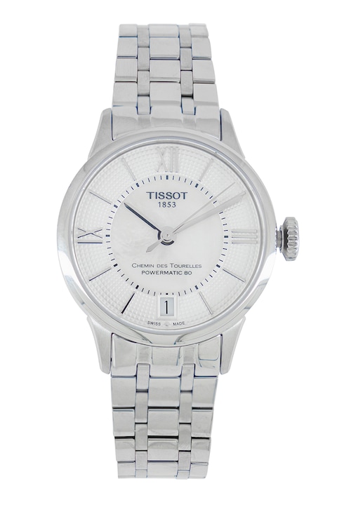 Reducere  RESIGILAT: Tissot – Ceas Powermatic de otel inoxidabil, Argintiu