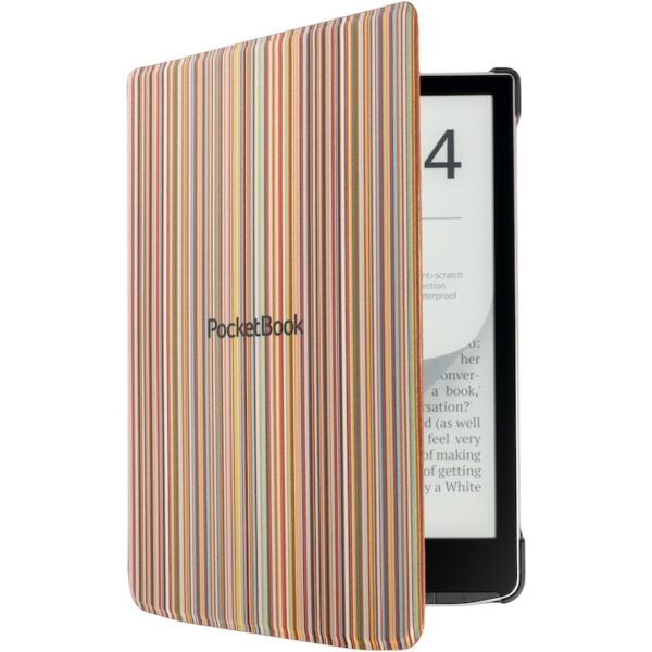 Reducere  RESIGILAT: Husa protectie Pocketbook Shell Cover pentru InkPad 4/InkPad Color 2/InkPad Color 3, Colorful Strips