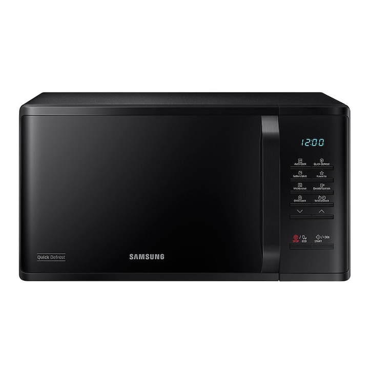 Reducere  RESIGILAT: Cuptor cu microunde Samsung MS23K3513, 23 l, Digital, Quick Defrost, 800 W, Negru