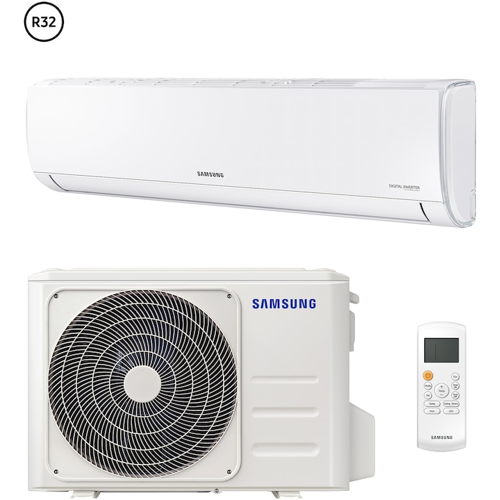 Reducere  RESIGILAT: Aparat de aer conditionat Samsung AR35 9000 BTU, Clasa A++, Fast cooling, Good Sleep, AR09TXHQASINEU/AR09TXHQASIXEU, Alb