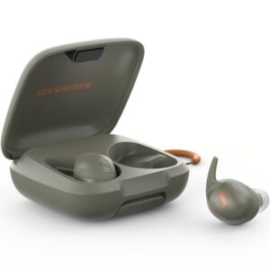 Reducere  RESIGILAT: Casti In-Ear Sennheiser Momentum Sport, Bluetooth, HR Monitor, Body Temp, Microfon, Olive