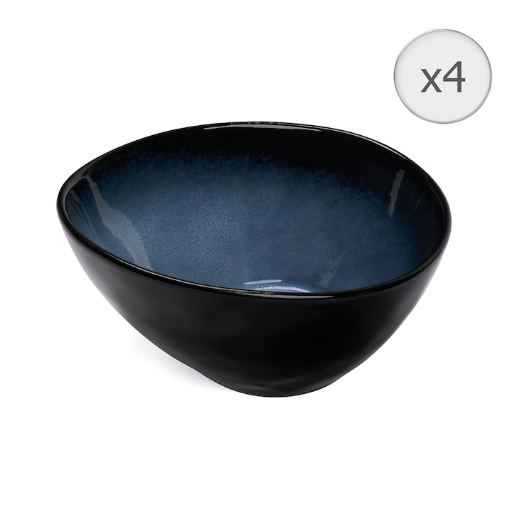 Reducere  RESIGILAT: Set 4 farfurii adanci Art of dining by Heinner Serenity, ceramica, 16 cm