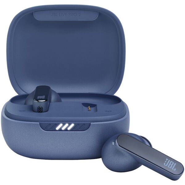 Reducere  RESIGILAT: Casti audio in-ear JBL Live Pro 2, True Wireless, Noise Cancelling, 6 Microfoane, Touch Control, IPX5, Albastru